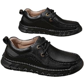 Shoes Men's Fashionable Thick-soled Lace-up Casual Shoes Low-top Soft-soled Non-slip Oxford Shoes Men Versatile Breathable Shoes for Travel Driving in Saudi Arabia
