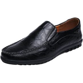 Shoes Men's Business Casual Slip-on Loafers Flat Heel Round Toe Soft Sole Oxford Shoes for Wedding Party Work Men Comfortable Versatile Shoes in Saudi Arabia