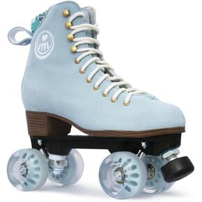 BTFL Pro Roller Skates للنساء والأطفال والرجال - حذاء من الجلد السويدي - داخلي وخارجي وحلبة التزلج والتزلج الإيقاعي. الأسود، الأزرق، الرمادي، الأخضر، الوردي، الأبيض in Kuwait