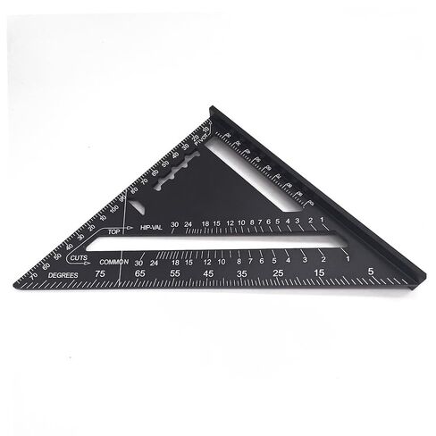 Fafeicy Aluminum Alloy Rulers, 90 Degrees 45 Degrees Set, Square 7in Metric Square Ruler, 90 V, 7in, for Carpenters in Saudi Arabia