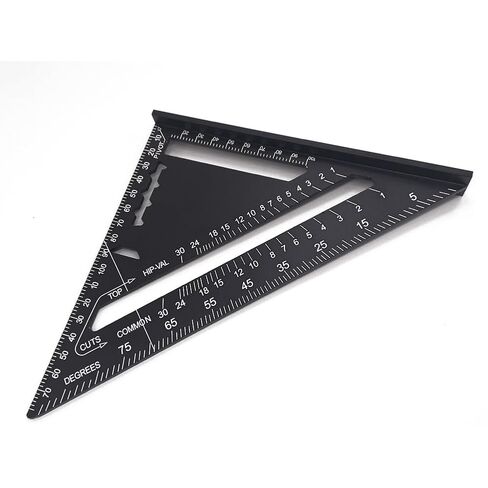 Fafeicy Aluminum Alloy Rulers, 90 Degrees 45 Degrees Set, Square 7in Metric Square Ruler, 90 V, 7in, for Carpenters in Saudi Arabia