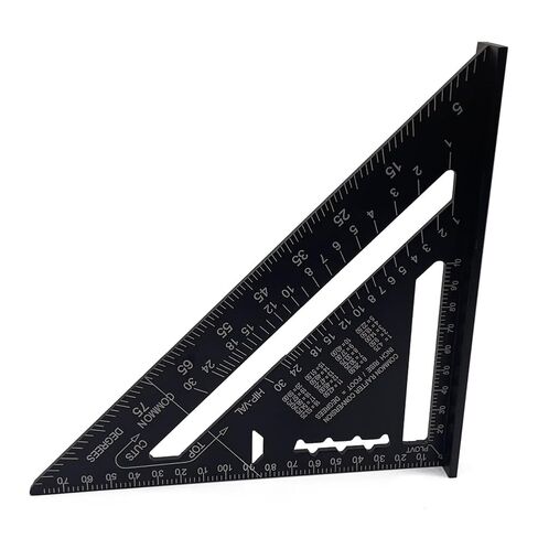 Fafeicy Aluminum Alloy Rulers, 90 Degrees 45 Degrees Set, Square 7in Metric Square Ruler, 90 V, 7in, for Carpenters in Saudi Arabia