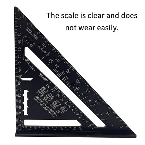 Fafeicy Aluminum Alloy Rulers, 90 Degrees 45 Degrees Set, Square 7in Metric Square Ruler, 90 V, 7in, for Carpenters in Saudi Arabia