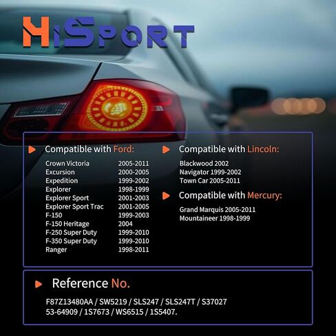 HiSport Brake Light Switch F87Z13480AA SLS247 Compatible with Ford Crown Victoria F-150 F-250 F-350 & Lincoln Blackwood Navigator Town Car & Mercury Grand Marquis Mountaineer in Saudi Arabia