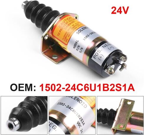 1502-24C6U1B2S1A 24V Fuel Shutdown Shut off Stop Solenoid Valve SA-2944T in Saudi Arabia