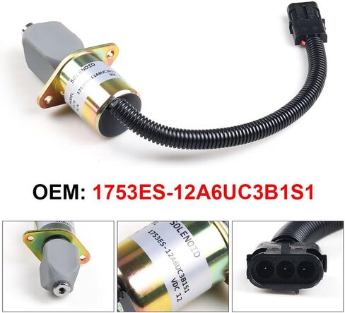 1753ES-12A6UC3B1S1 12V Fuel Shutdown Shut off Stop Solenoid Valve SA-3665-12 in Saudi Arabia