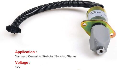 1753ES-12A6UC3B1S1 12V Fuel Shutdown Shut off Stop Solenoid Valve SA-3665-12 in Saudi Arabia