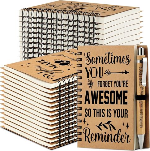 Tenceur 96 Sets Employee Appreciation Gifts Bulk Inspirational Spiral Notebooks with Motivational Pens Small Notepads for Coworkers Office Staff Team Volunteer Teacher Thank You Gifts, 3.94 x 5.51'' in Saudi Arabia