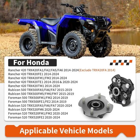 محاور العجلات الأمامية اليسرى واليمنى لهوندا رانشر روبيكون فورمان TRX420 TRX500 TRX520 420 500 520 2014-2024 44615-HR3-A20 in Saudi Arabia
