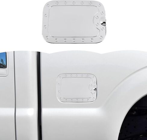 RT-TCZ حشو الوقود خزان الغاز غطاء غطاء الباب زخرفة الديكور الخارجي الملحقات لفورد F250/F350/F450/F550 2008-2016 (كروم) in Saudi Arabia