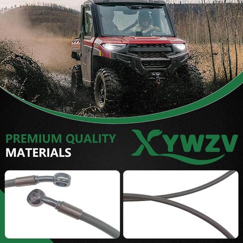 Front Left Brake Hose Line 1911734,Fit for Polaris Ranger 1000 XP Ranger 570 Full-Size Ranger 570-6 Crew Ranger Diese-l 1000 Ranger 900 Gas 2013-2019 in Saudi Arabia