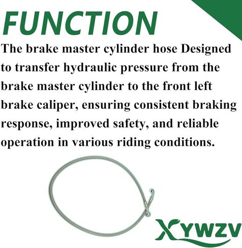 Front Left Brake Hose Line 1911734,Fit for Polaris Ranger 1000 XP Ranger 570 Full-Size Ranger 570-6 Crew Ranger Diese-l 1000 Ranger 900 Gas 2013-2019 in Saudi Arabia