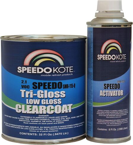 Speedokote SMR-115Q/170-8 - Low Gloss 2.1 VOC urethane clear coat, quart kit Clearcoat with slow speed activator in Saudi Arabia
