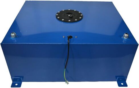 20 Gallon Fuel Cell Aluminum Fuel Tank 80L Universal Racing Street Drift Strip Fuel Gas Tank with Level Sensor - Blue in Saudi Arabia