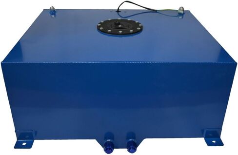 20 Gallon Fuel Cell Aluminum Fuel Tank 80L Universal Racing Street Drift Strip Fuel Gas Tank with Level Sensor - Blue in Saudi Arabia