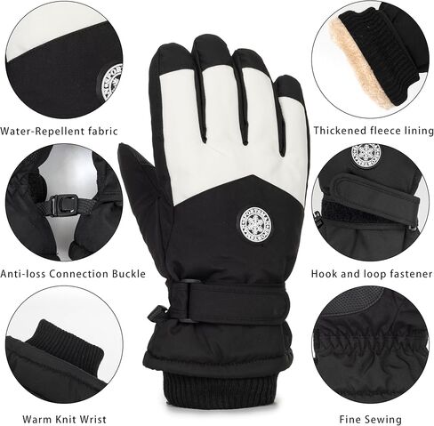 Winter Ski-Snow-Gloves for Men Women Touchscreen Water-Repellent Windproof Gloves for Riding Cycling in Saudi Arabia