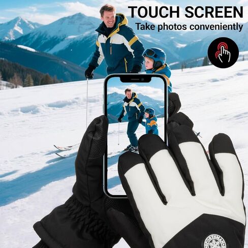 Winter Ski-Snow-Gloves for Men Women Touchscreen Water-Repellent Windproof Gloves for Riding Cycling in Saudi Arabia