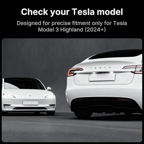 Black Emblem Cover Kit for Model 3 Highland 2024 2025 – Matte Black Knight Style Front T Logo & Rear Letters Overlay Stickers, Injection-Molded Plastic Full Cover Accessories (Matte Black) in Saudi Arabia