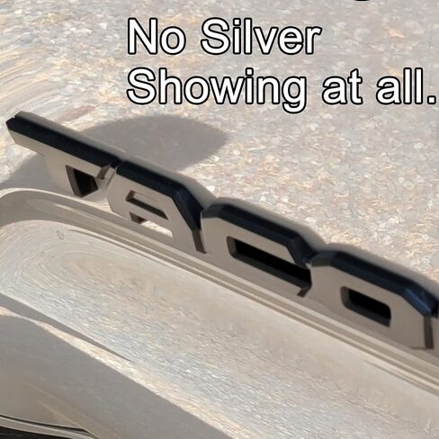 تراكب الشعار 6 قطع متوافق مع تاكوما 2024-2025 ABS شارة بلاستيكية شعارات تراكب 0411 مع لاصق قوي أسود غير لامع in Kuwait