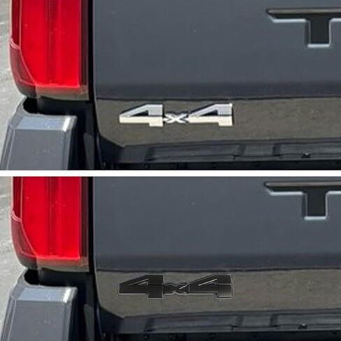 تراكب الشعار 6 قطع متوافق مع تاكوما 2024-2025 ABS شارة بلاستيكية شعارات تراكب 0411 مع لاصق قوي أسود غير لامع in Kuwait