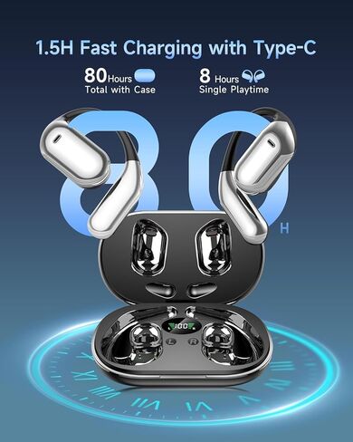 سماعات أذن للترجمة بتقنية الذكاء الاصطناعي في الوقت الحقيقي - 144 سماعة أذن لمترجم اللغة، Audifonos Traductores Inglés Español، جهاز ترجمة 3 في 1، ترجمة وسائد الأذن للتعلم أثناء السفر مع حامل الشحن in Kuwait