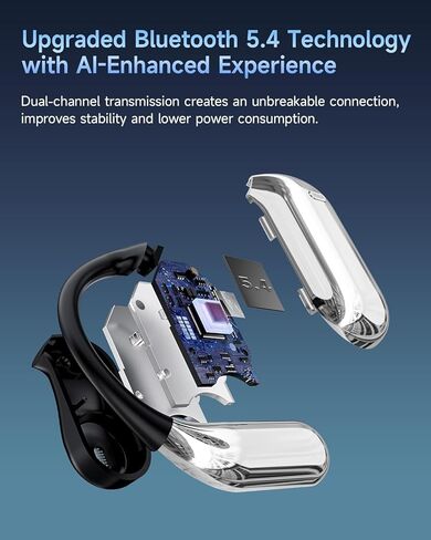سماعات أذن للترجمة بتقنية الذكاء الاصطناعي في الوقت الحقيقي - 144 سماعة أذن لمترجم اللغة، Audifonos Traductores Inglés Español، جهاز ترجمة 3 في 1، ترجمة وسائد الأذن للتعلم أثناء السفر مع حامل الشحن in Kuwait