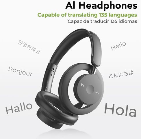 AI سماعات أذن للترجمة في الوقت الحقيقي HP06 سماعات بلوتوث لاسلكية 6.0 AI سماعات LCD تعمل باللمس تدعم 148 لغة ترجمة في الوقت الحقيقي سماعة رأس تدعم تشغيل الموسيقى والمكالمات الهاتفية in Kuwait