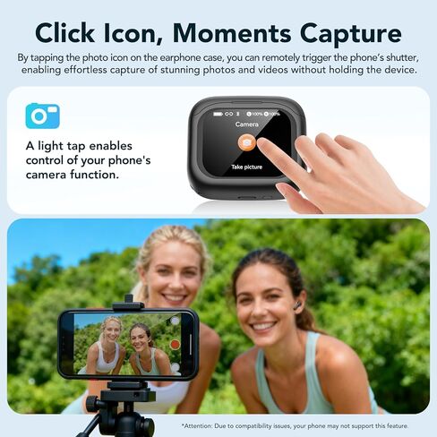 سماعات أذن للترجمة بتقنية الذكاء الاصطناعي في الوقت الحقيقي، سماعات أذن للترجمة لـ 135 لغة مع شاشة لمس LCD، سماعات رأس بلوتوث 6.0 لمترجم اللغة للسفر والأعمال والتعلم in Kuwait