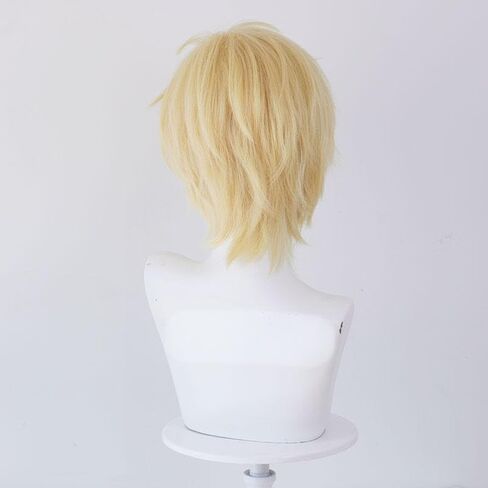 الرماد الوشق شعر مستعار تأثيري مقاومة للحرارة بيروكات صناعية لجميع القديسين زي حفلة دور اللعب + قبعة شعر مستعار in Kuwait