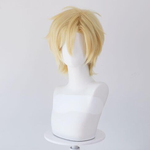 الرماد الوشق شعر مستعار تأثيري مقاومة للحرارة بيروكات صناعية لجميع القديسين زي حفلة دور اللعب + قبعة شعر مستعار in Kuwait