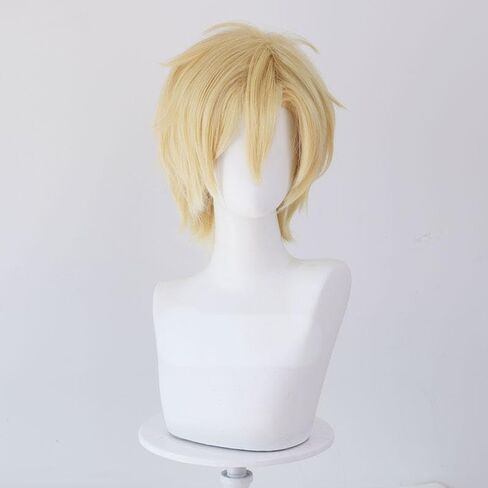 الرماد الوشق شعر مستعار تأثيري مقاومة للحرارة بيروكات صناعية لجميع القديسين زي حفلة دور اللعب + قبعة شعر مستعار in Kuwait