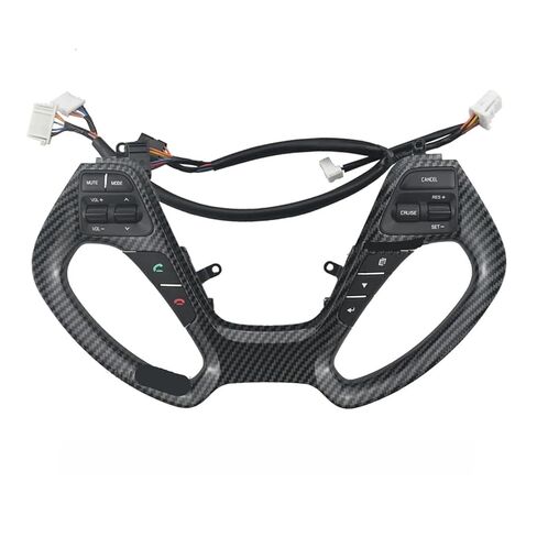 Steering Wheel Mounted Cruise Control Switch Butto Multifunction Steering Wheel Button/Fit for Kia Rio 3 K3 K3S 2011-2017 Criuse Controller Car Switches Not Heated(Piano Black Switch) in Kuwait