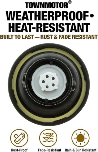 غطاء الوقود بقفل MGC902 مع مفتاحين - متوافق مع Ford F150 (2004-2008)، F250/F350 Super Duty (2005-2021)، Escape، Focus، Ranger، E-Series - استبدال غطاء خزان الغاز بفتحات تهوية in Kuwait