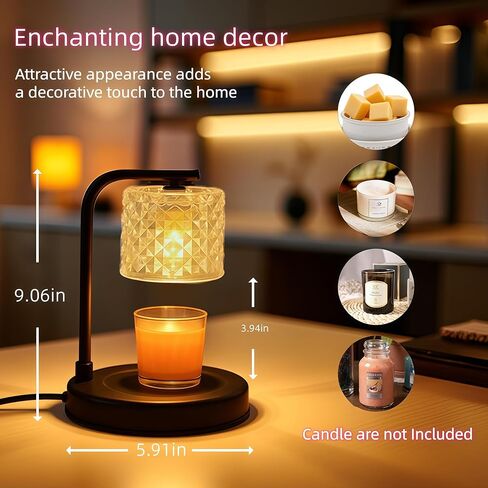 ZOOUS Candle Warmer Lamp with Timer Dimmer for Women Birthday Gift, Dimmable Candle Warmer Lamp, Gift for Women,Mothers Day Gift, Home Decor, Warmer for Jar Candles, Brightness Adjustable Lamp in Saudi Arabia