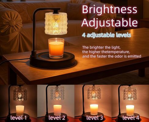 ZOOUS Candle Warmer Lamp with Timer Dimmer for Women Birthday Gift, Dimmable Candle Warmer Lamp, Gift for Women,Mothers Day Gift, Home Decor, Warmer for Jar Candles, Brightness Adjustable Lamp in Saudi Arabia