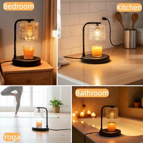 ZOOUS Candle Warmer Lamp with Timer Dimmer for Women Birthday Gift, Dimmable Candle Warmer Lamp, Gift for Women,Mothers Day Gift, Home Decor, Warmer for Jar Candles, Brightness Adjustable Lamp in Saudi Arabia