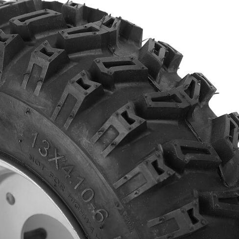 Tbest 13x4.1 6 إطارات من سبائك الألومنيوم بدون أنابيب مع إطارات مطاطية مضادة للانفجار لعربة ATV Quad Off Road Go Kart Cart عجلات متينة عالية الأداء بوصة in Saudi Arabia