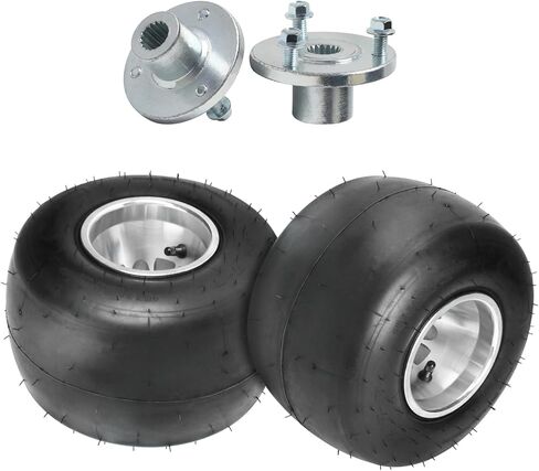 إطارات Go Kart مقاس 10x4.50x5 بوصة 10x4.50-5 بدون أنابيب وعجلة مع 3 محاور عجلات مسمارية لسيارة Go Kart Karting ذات 4 عجلات ودراجة ثلاثية العجلات ودراجة صغيرة ATV رباعية عربات التي تجرها الدواب وجزازة العشب in Saudi Arabia