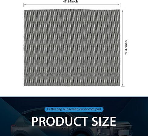 1 PC Roof Cargo Mat, Anti-slip Rooftop Cargo Protective Mat, 39.37" x 47.24" Foldable Roof Rack Accessories, Universal for Most Cars, SUVs, Trucks (Black) in Saudi Arabia
