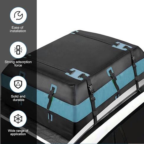 1 PC Roof Cargo Mat, Anti-slip Rooftop Cargo Protective Mat, 39.37" x 47.24" Foldable Roof Rack Accessories, Universal for Most Cars, SUVs, Trucks (Black) in Saudi Arabia