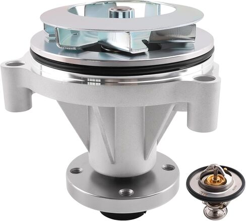 Water Pump Thermostat Kit Compatible with E-150 E-250 E-350 E-450 F-150 F-250 F-350 Expedition Explorer Econoline Lobo &Aviator & Mountaineer 4.6L 5.4L V8 Replace # AW4130 83916340 in Kuwait