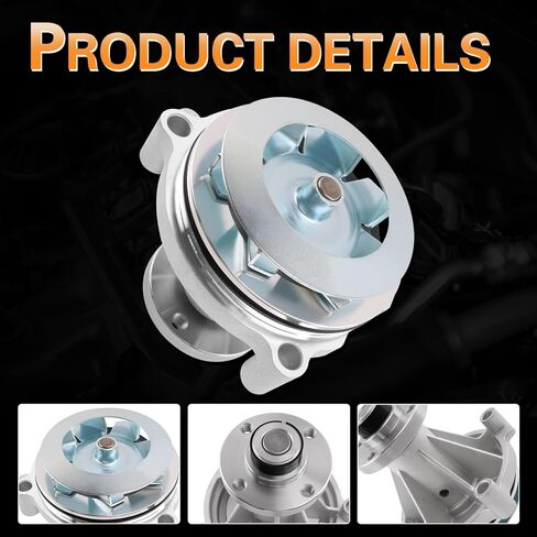 Water Pump Thermostat Kit Compatible with E-150 E-250 E-350 E-450 F-150 F-250 F-350 Expedition Explorer Econoline Lobo &Aviator & Mountaineer 4.6L 5.4L V8 Replace # AW4130 83916340 in Kuwait