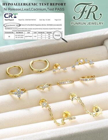 FUNRUN JEWELRY 20G أقراط الغضروف للنساء هيبوالرجينيك أقراط مسطحة الظهر الجراحية الصلب الغضروف هوب محارة الزنمة Daith الحلزون ثقب المجوهرات لثقب متعددة in Kuwait