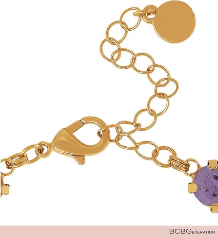 BCBGeneration Multicolored Crystal Bracelet for Women 7"+2", Gold-Tone Sparkly Tennis Bracelet, Mother's Day Gifts for Her in Saudi Arabia