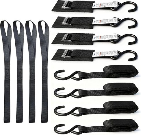 Motorcycle Tie-Down Straps with Cam Buckle, 1" x 10' | 1200 lbs Break Strenght for Dirt Bike ATV Truck Trailer(4-Pack) in Saudi Arabia