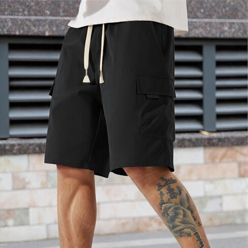 Men's Cargo Shorts Adjustable Waist with Pockets for Outdoor Hiking in Saudi Arabia