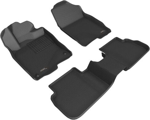 سجادة أرضية Kagu مقاس مخصص ثلاثية الأبعاد MAXpider (أسود) متوافقة مع Honda Civic (مع منفذ USB خلفي) 2022-2026 - مجموعة كاملة in Kuwait