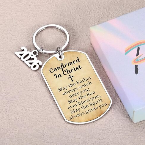 Confirmation Gifts Keychain for Teen Boys, Confirmation Gifts for Teenage Boys, Christian Gift for Men Son Daughter, Religious Reminders Keychain for Teen Girls, Catholic Bible Verse Baptism Favors in Saudi Arabia