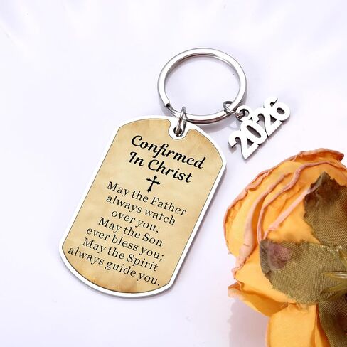 Confirmation Gifts Keychain for Teen Boys, Confirmation Gifts for Teenage Boys, Christian Gift for Men Son Daughter, Religious Reminders Keychain for Teen Girls, Catholic Bible Verse Baptism Favors in Saudi Arabia
