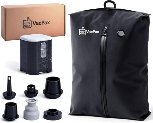 Vacuum Sealed Travel Bags with Rechargeable Electric Pump – Space Saving Compression Packing Bags for Clothes, Suits, and Travel Essentials –(Set of 2) in Saudi Arabia